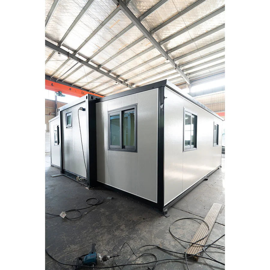 2 Bedroom 40FT Foldable Expandable Container Home | Modern Tiny House Prefab Home with Bathroom & Kitchen