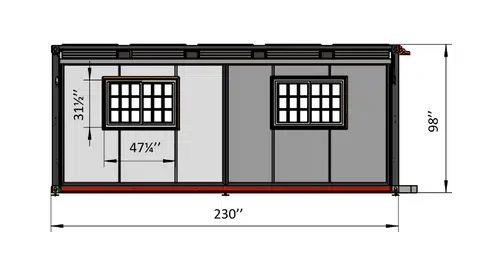 19x20 FT Prefab House | 2 Bedroom 1 Bathroom Expandable Tiny Home | Modern Modular Container Home