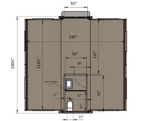 19x20 FT Prefab House | 2 Bedroom 1 Bathroom Expandable Tiny Home | Modern Modular Container Home